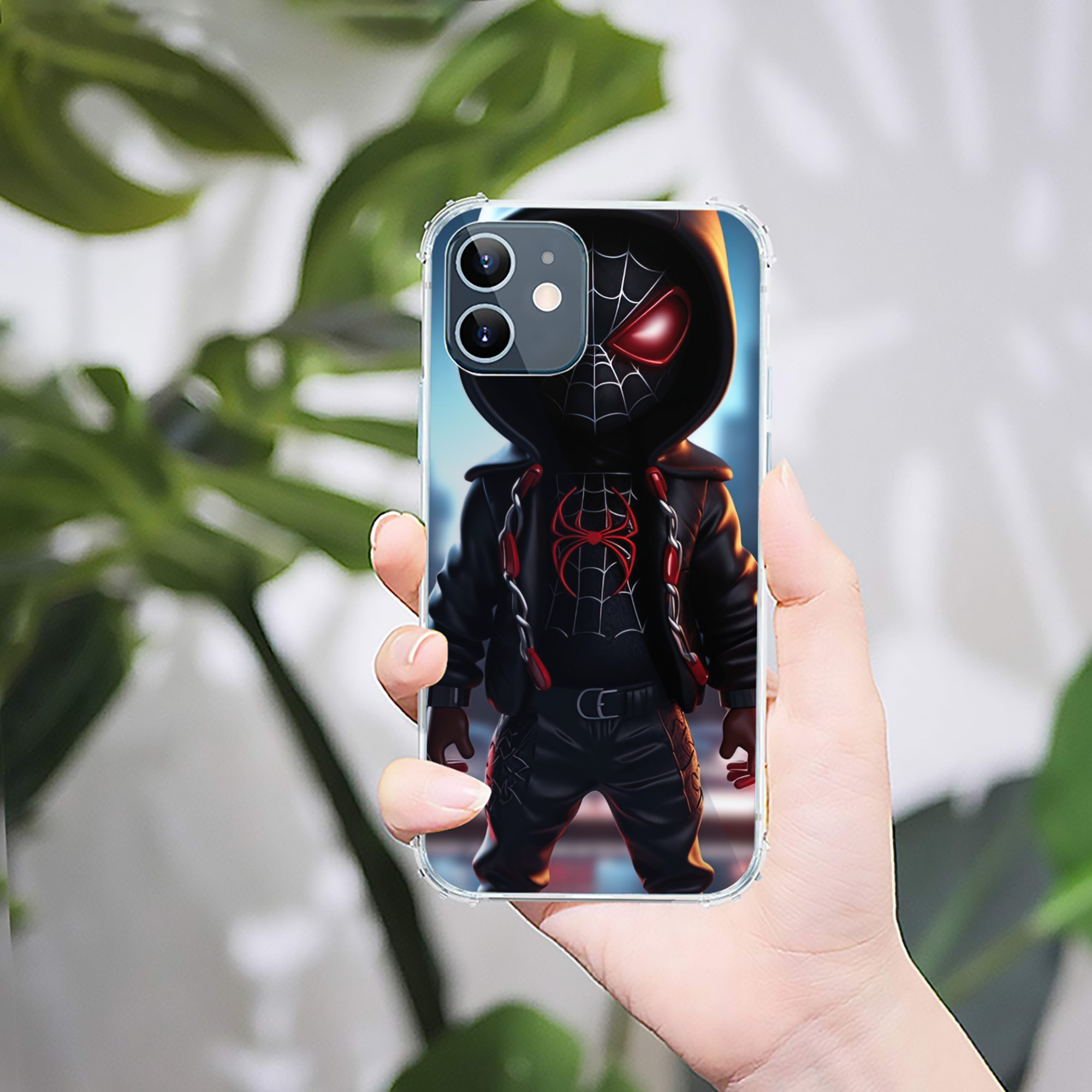 （画像用） Spider Man スパイダーマン 【iPhone 12シリーズ対応】透明スマホケース（クリアソフトケース）